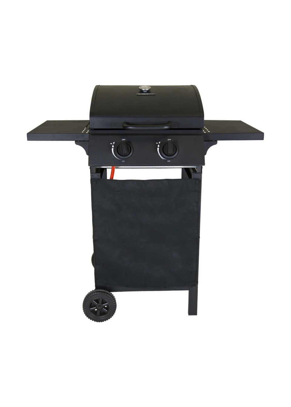 Charles Bentley Deluxe Auto Ignition 2 Burner Gas BBQ Grill Steel Barbecue