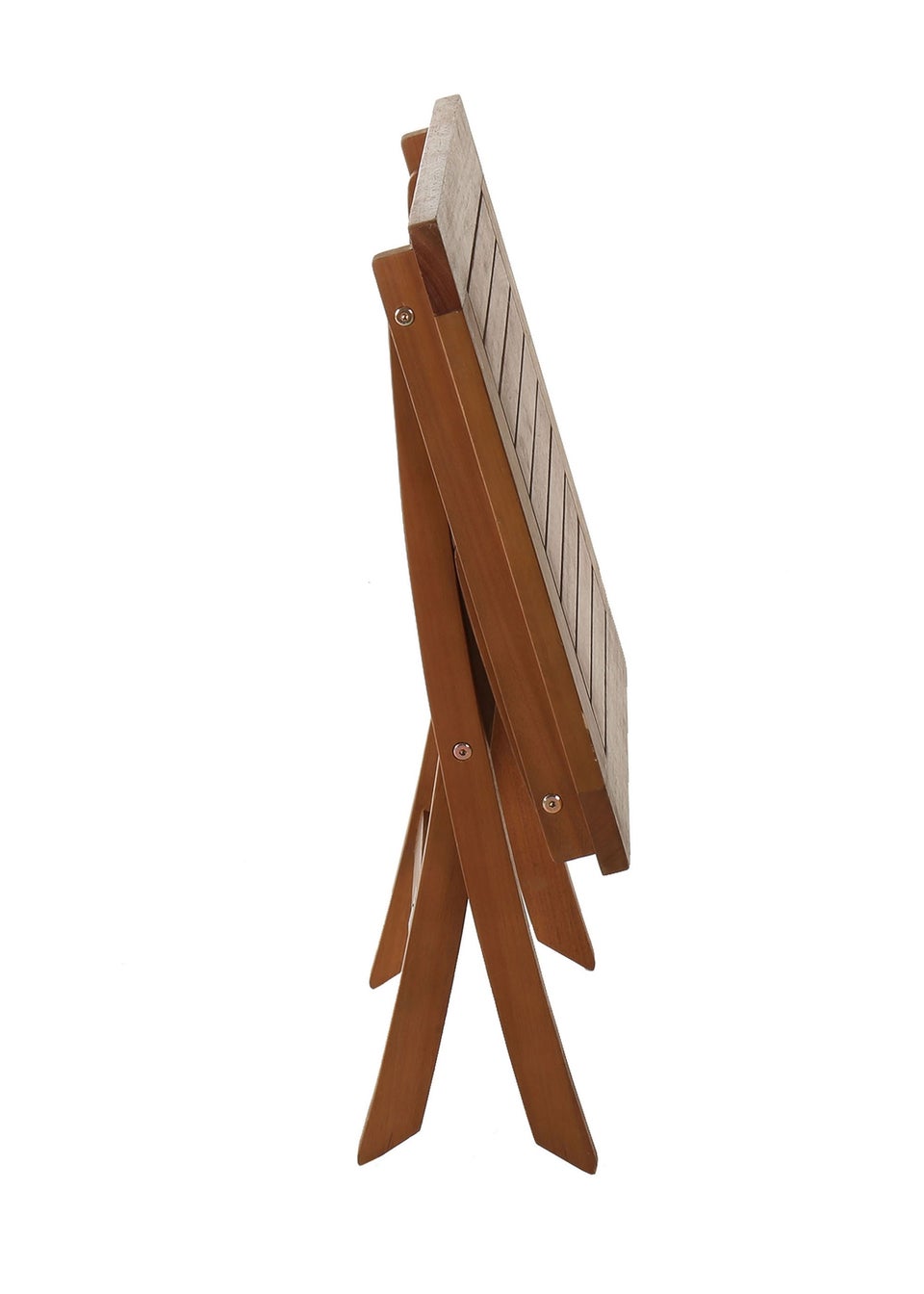 Charles Bentley Wooden Square Foldable Table FSC Certified (H50cm x W45cm x D45cm)