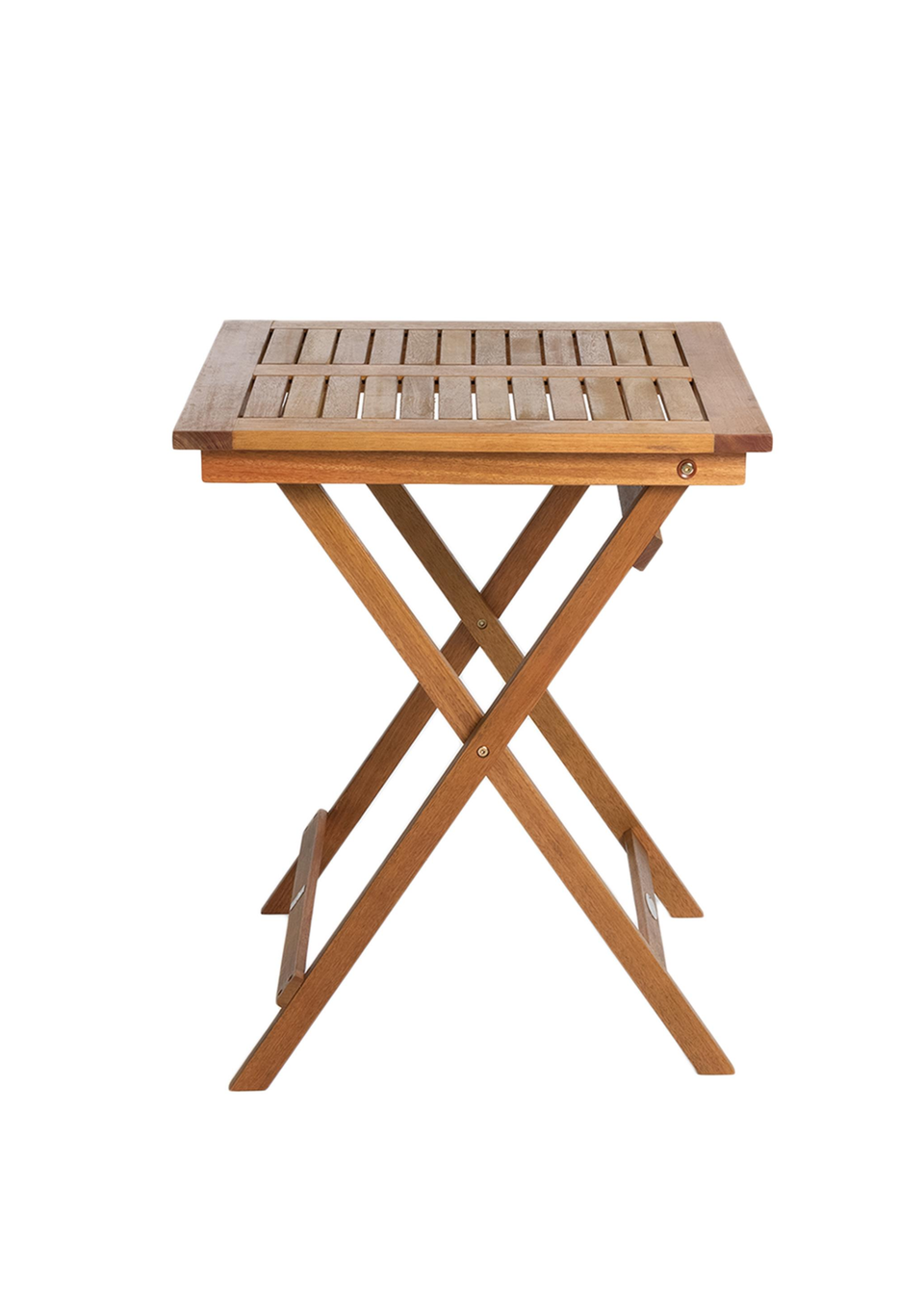 Charles Bentley Wooden Square Foldable Table FSC Certified (H74cm x W60cm x D60cm)