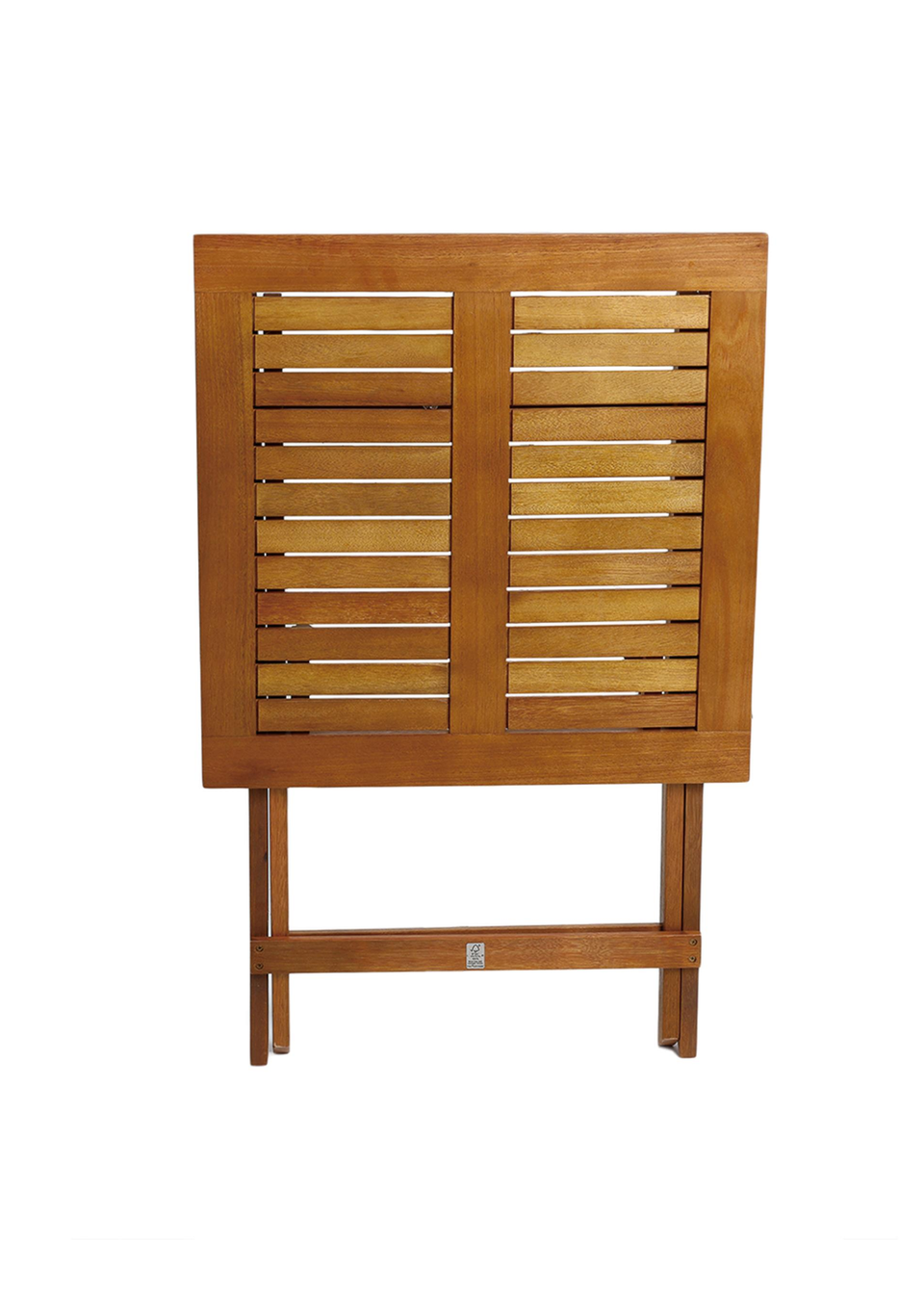 Charles Bentley Wooden Square Foldable Table FSC Certified (H74cm x W60cm x D60cm)