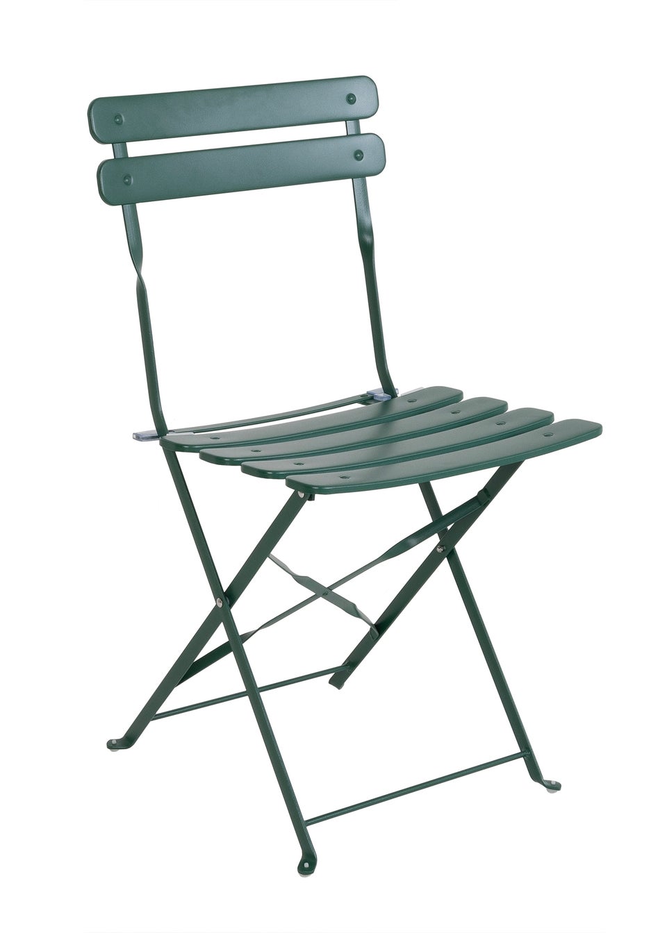 Charles Bentley Square Folding Metal Bistro Set Patio Garden Outdoor (2 Seater)