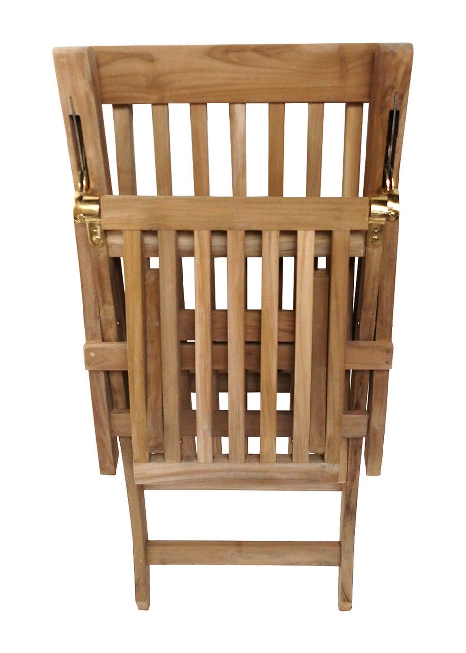 Charles Bentley Solid Wooden Teak Steamer Chair/Sun Lounger Garden Furniture (H61cm x L150cm x W95cm)