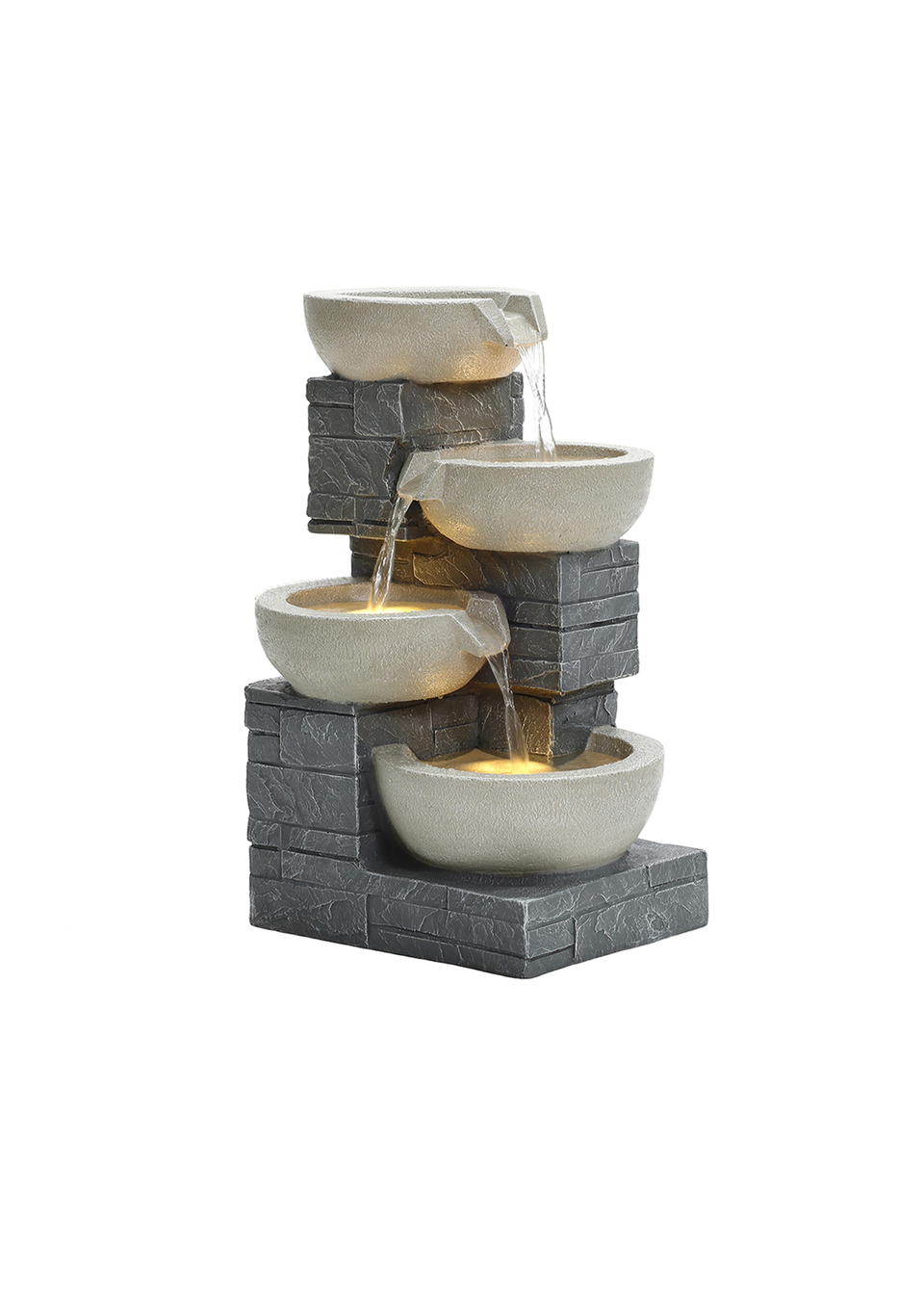 Charles Bentley Rhine Cascading Water Feature (H55.5cm x W37cm x D31cm)