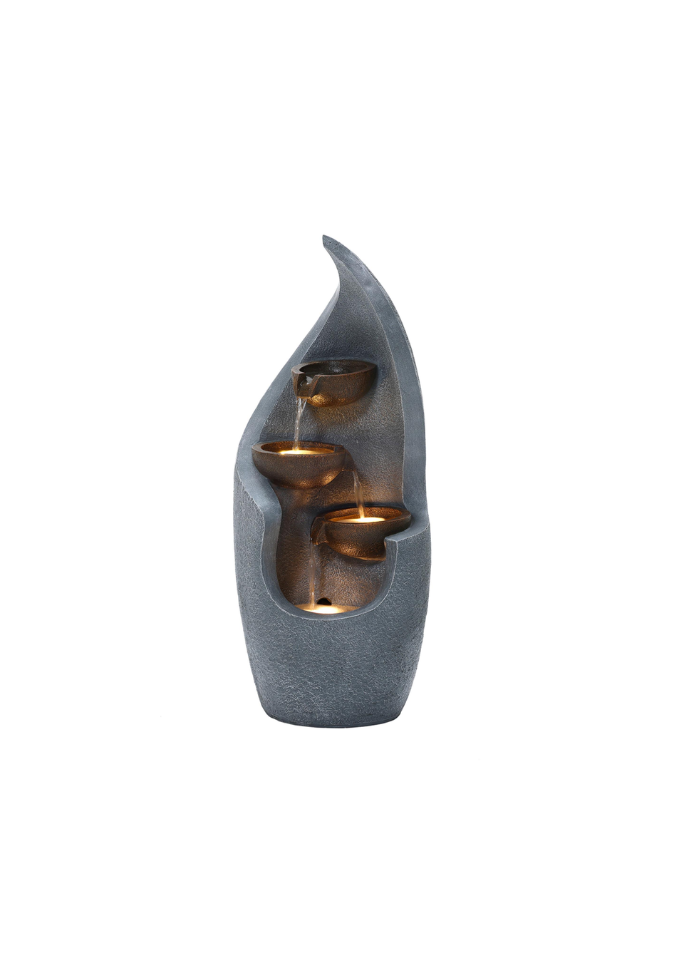 Charles Bentley Tiber Cascading Water Feature (H67cm x W27.5cm x D27cm)