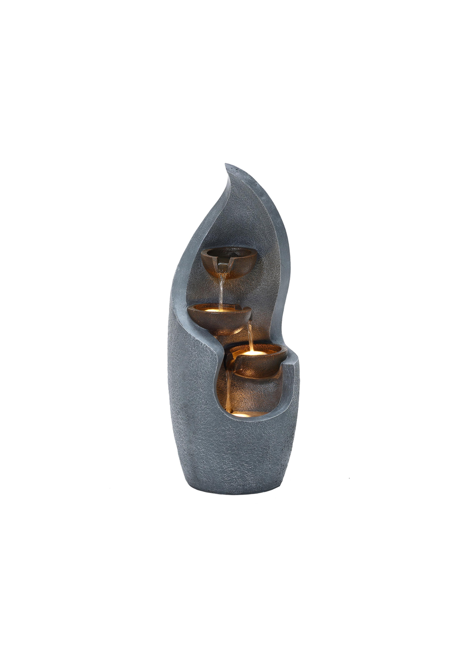 Charles Bentley Tiber Cascading Water Feature (H67cm x W27.5cm x D27cm)