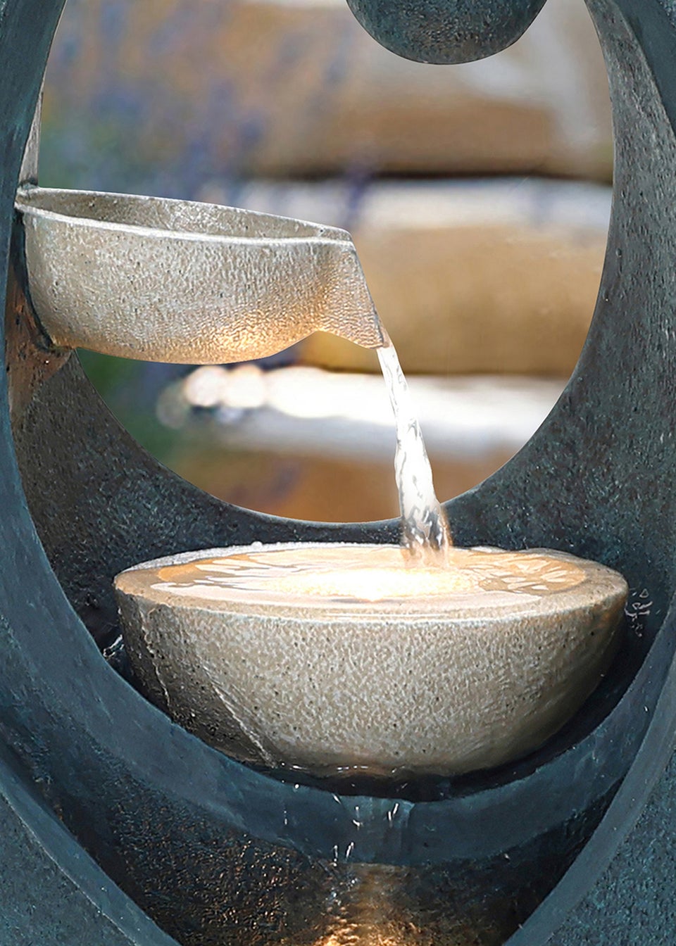 Charles Bentley Tay Cascading Water Feature (H62cm x W30cm x D24cm)