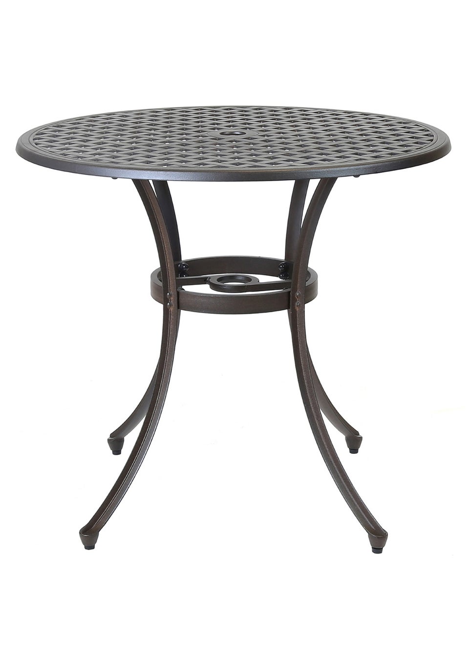 Charles Bentley Metal Cast Aluminium Garden Furniture Patio Set With Cushions (5 Piece)