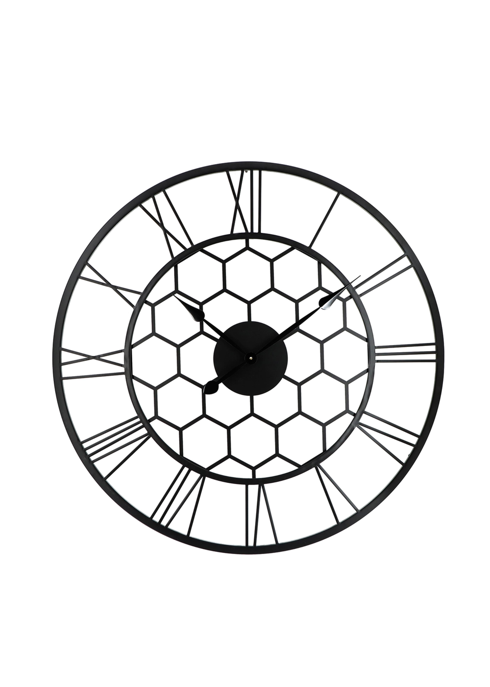 Charles Bentley Stanwick Indoor Outdoor Round Skeleton Wall Clock (Dia. 90cm)