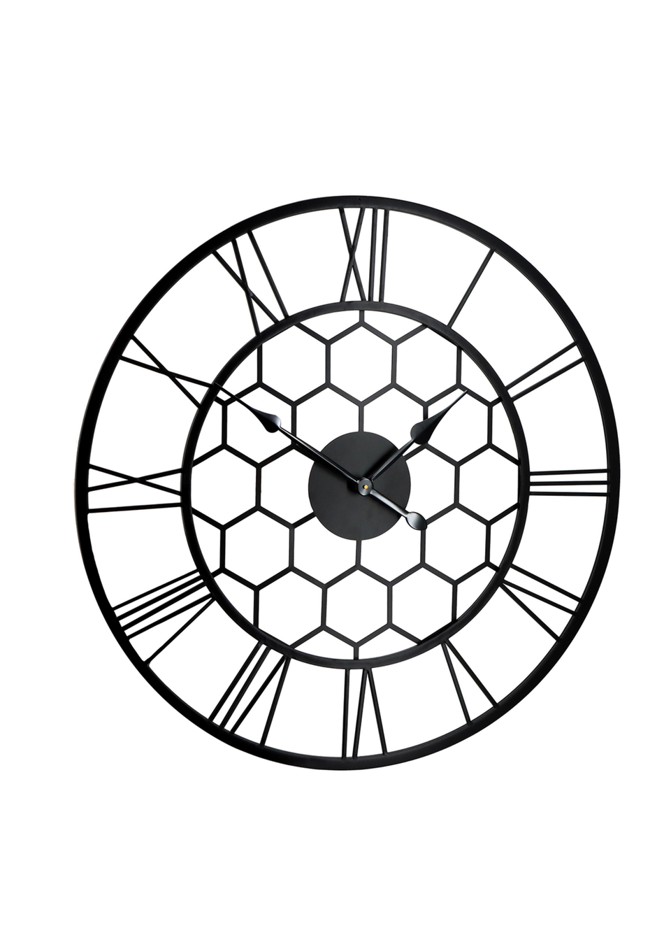 Charles Bentley Stanwick Indoor Outdoor Round Skeleton Wall Clock (Dia. 90cm)