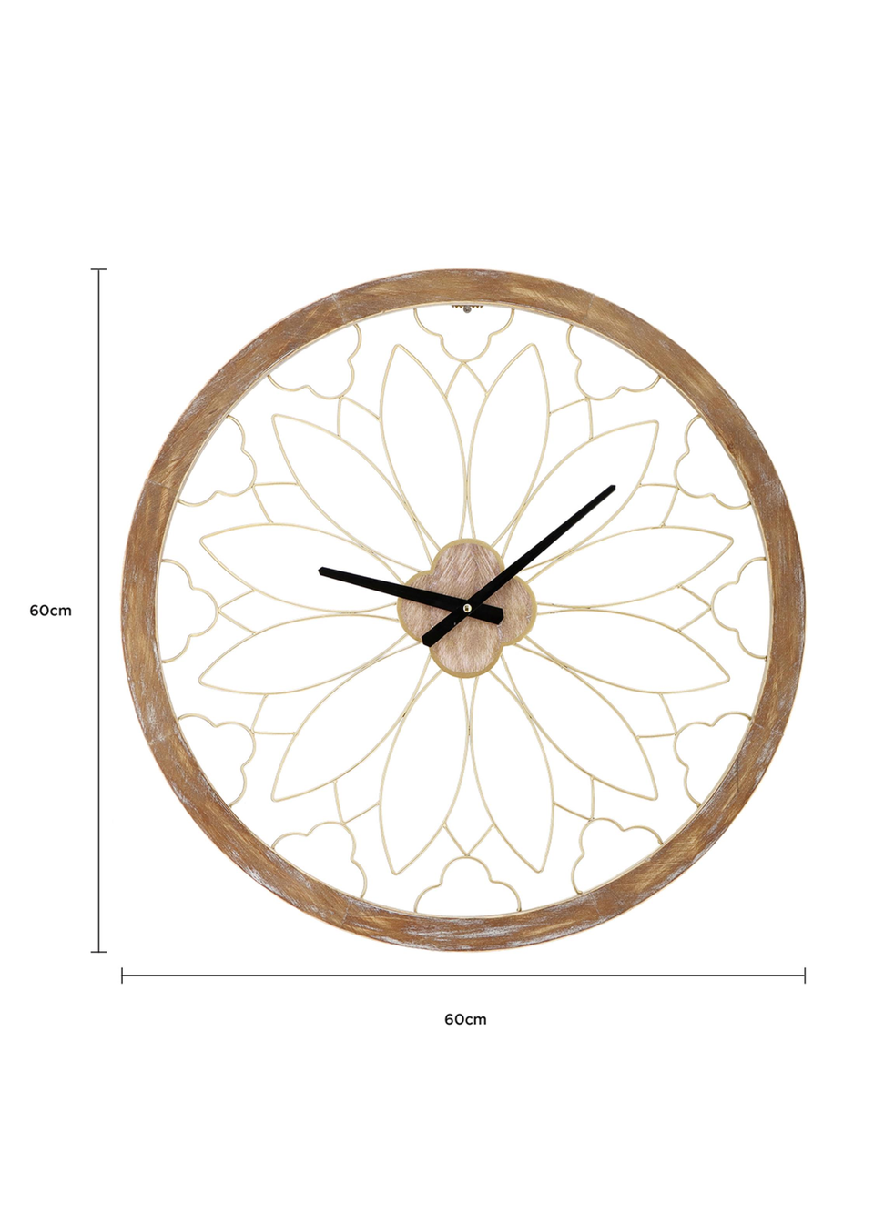 Charles Bentley Ullswater Indoor Outdoor Round Skeleton Wall Clock (Dia. 60cm)
