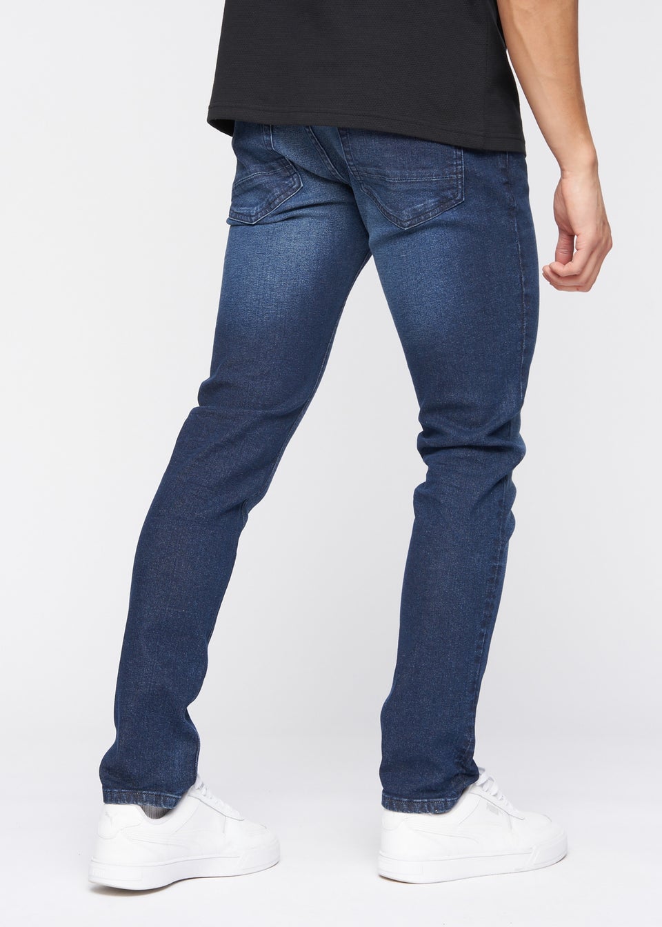 Crosshatch Dark Wash Barbeck Slim Fit Denim