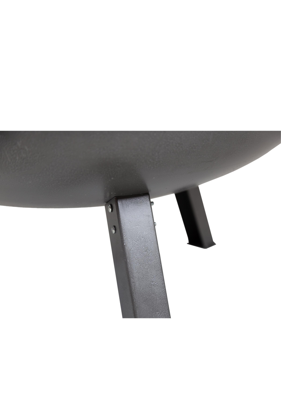 Charles Bentley Large Round Oil Finished Fire Pit Steel Outdoor Heating