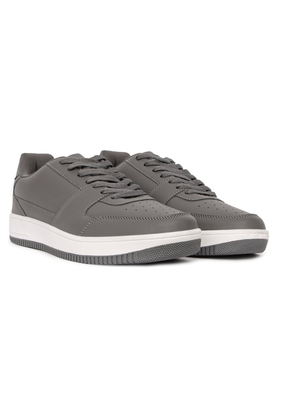 Crosshatch  Grey  Casimiro  Trainers