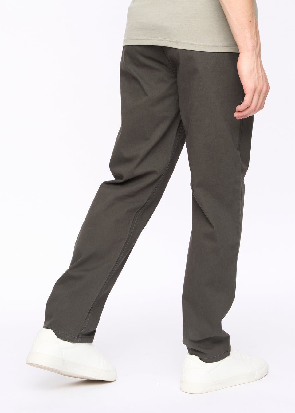 Crosshatch Anthracite Chalford Baggy Chinos