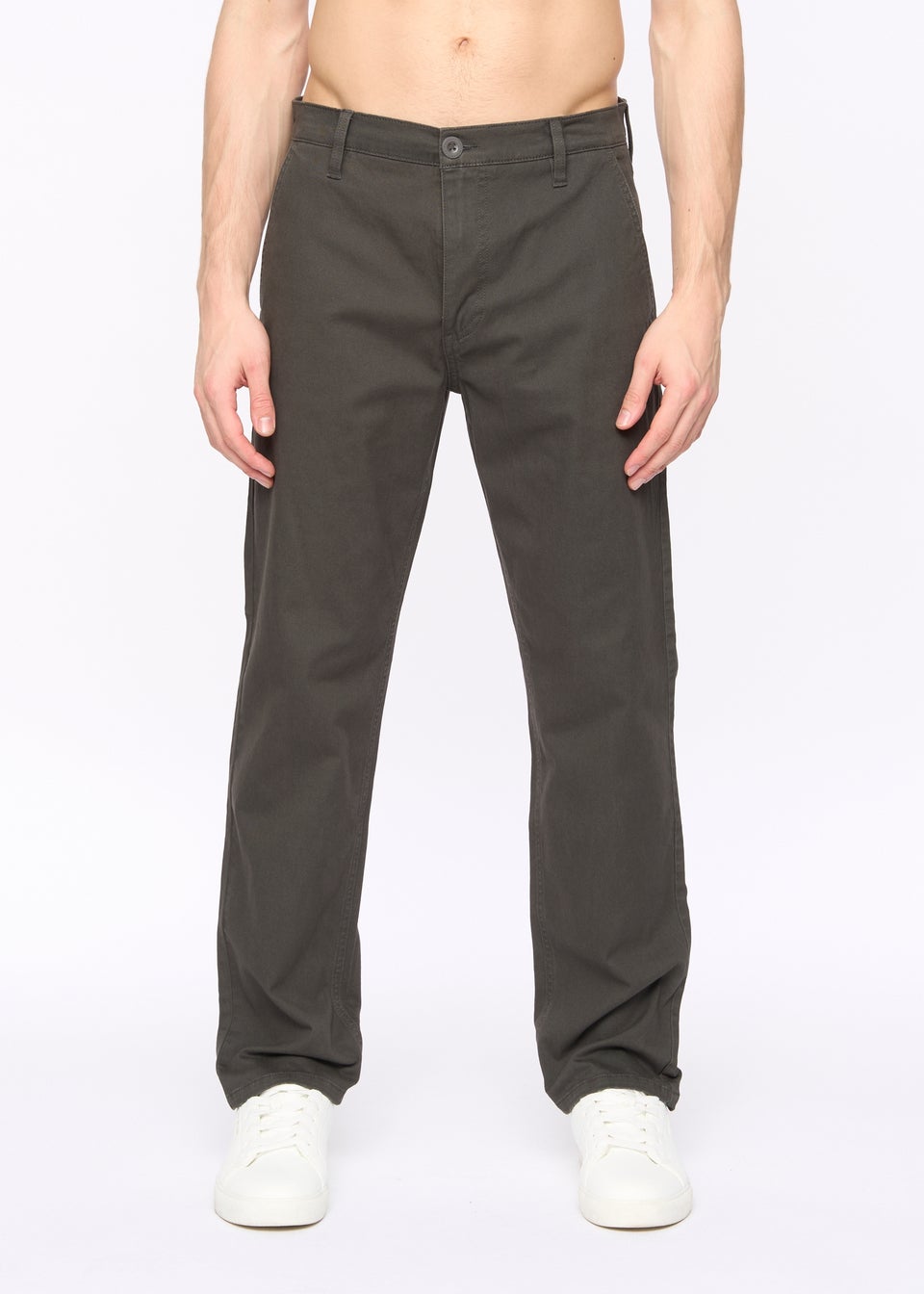 Crosshatch Anthracite Chalford Baggy Chinos