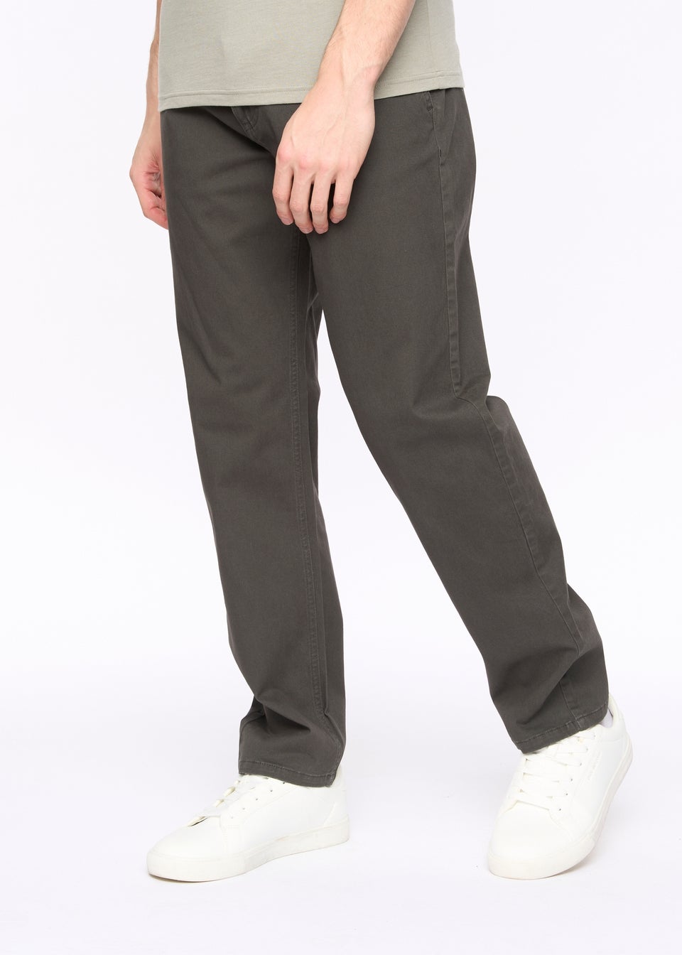 Crosshatch Anthracite Chalford Baggy Chinos