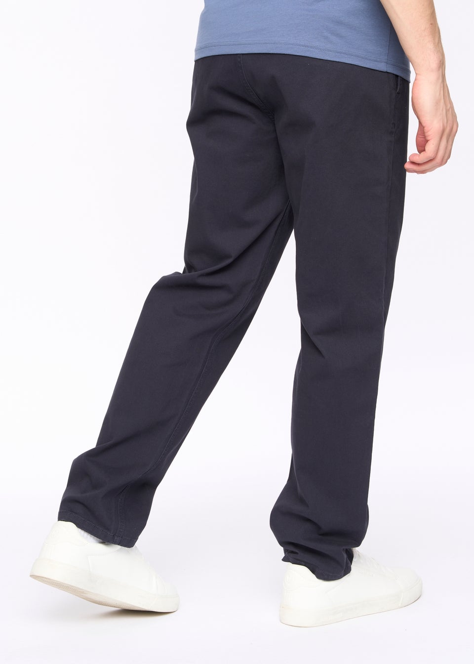 Crosshatch Navy Chalford Baggy Chinos