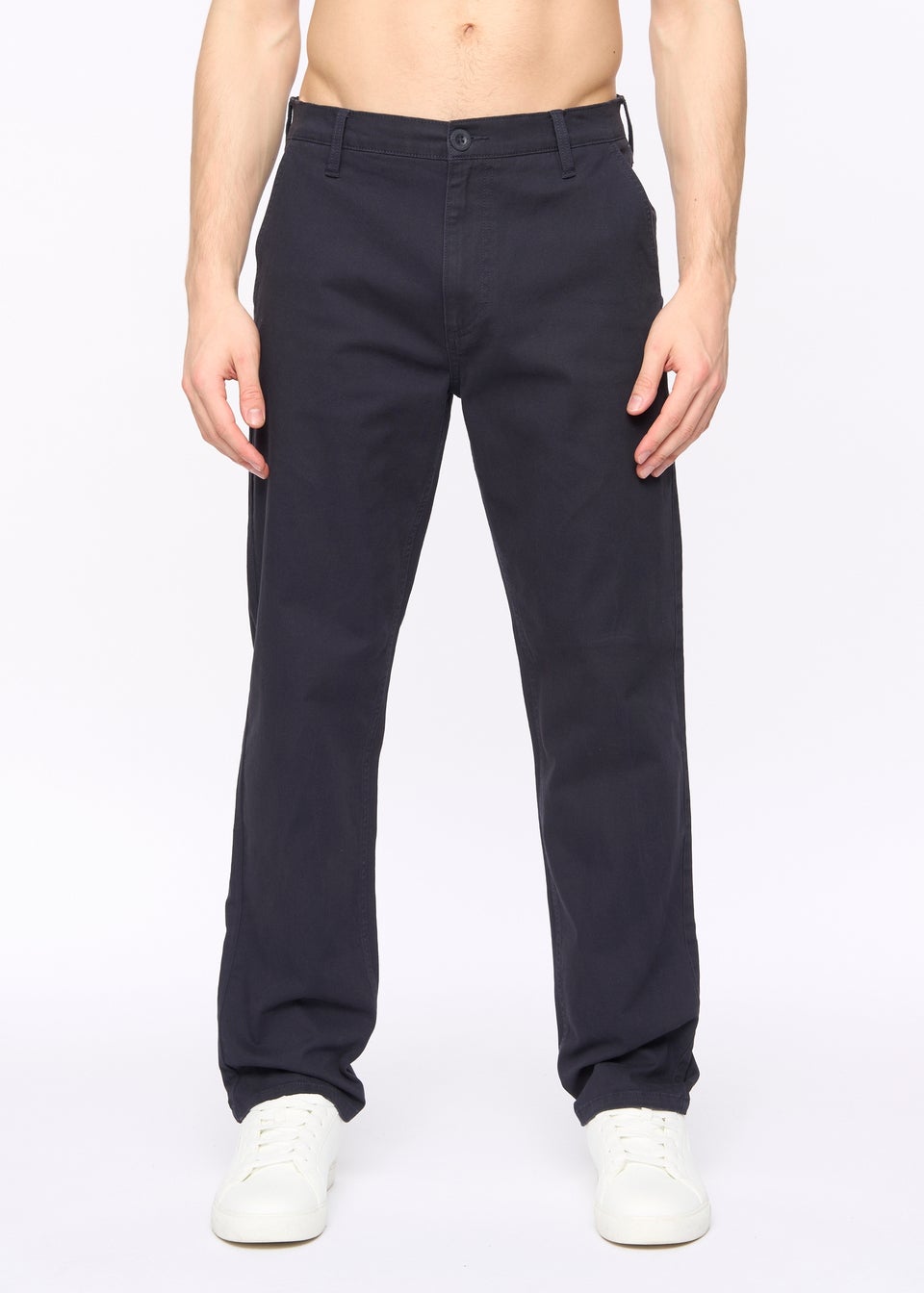 Crosshatch Navy Chalford Baggy Chinos