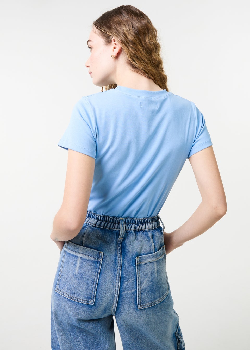 Pink Vanilla Light Blue Short Sleeve T- Shirt