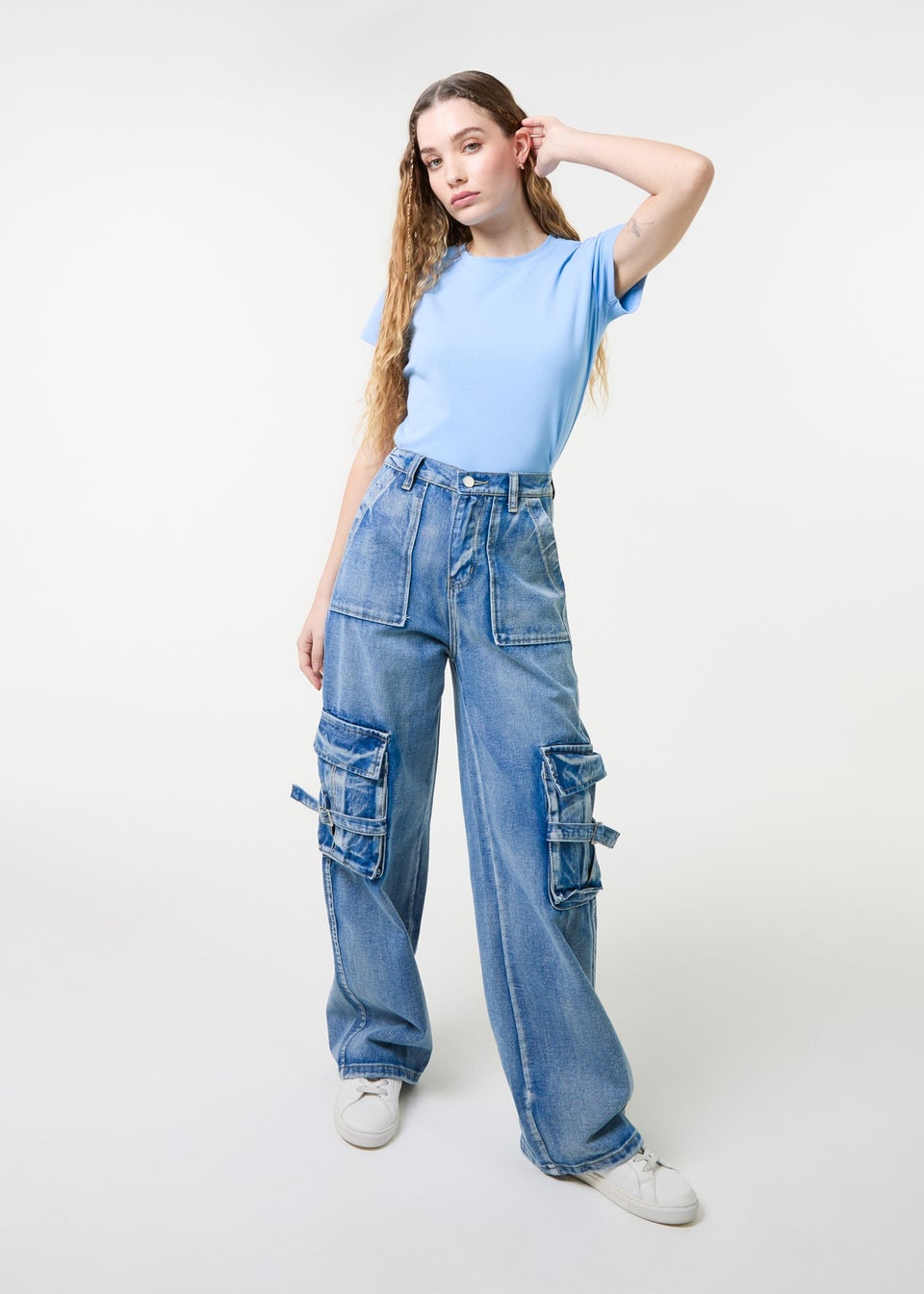 Pink Vanilla Light Blue Short Sleeve T- Shirt