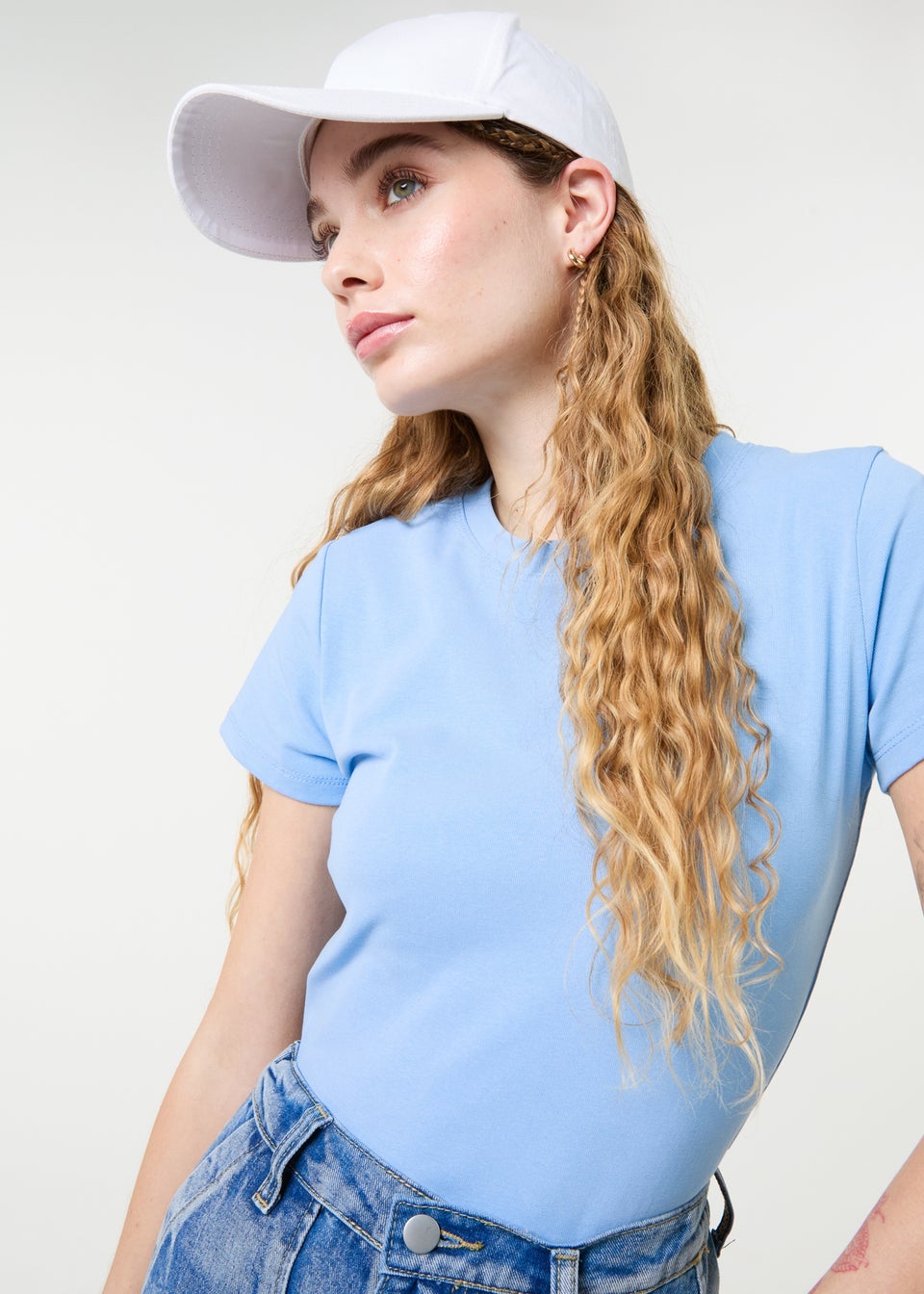 Pink Vanilla Light Blue Short Sleeve T- Shirt