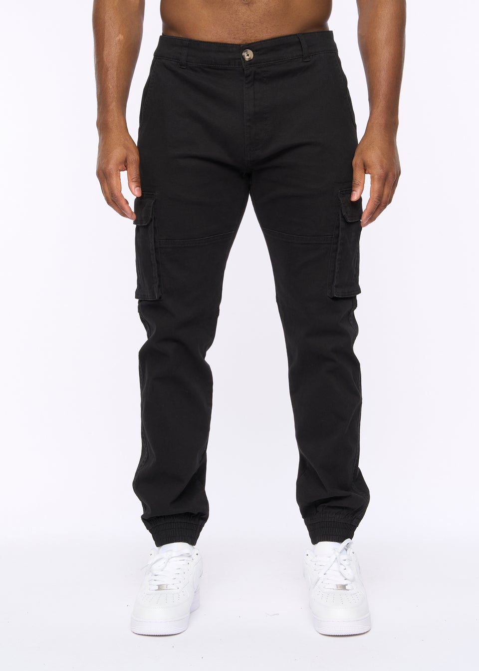 Crosshatch Black Frentons Cargo Pants