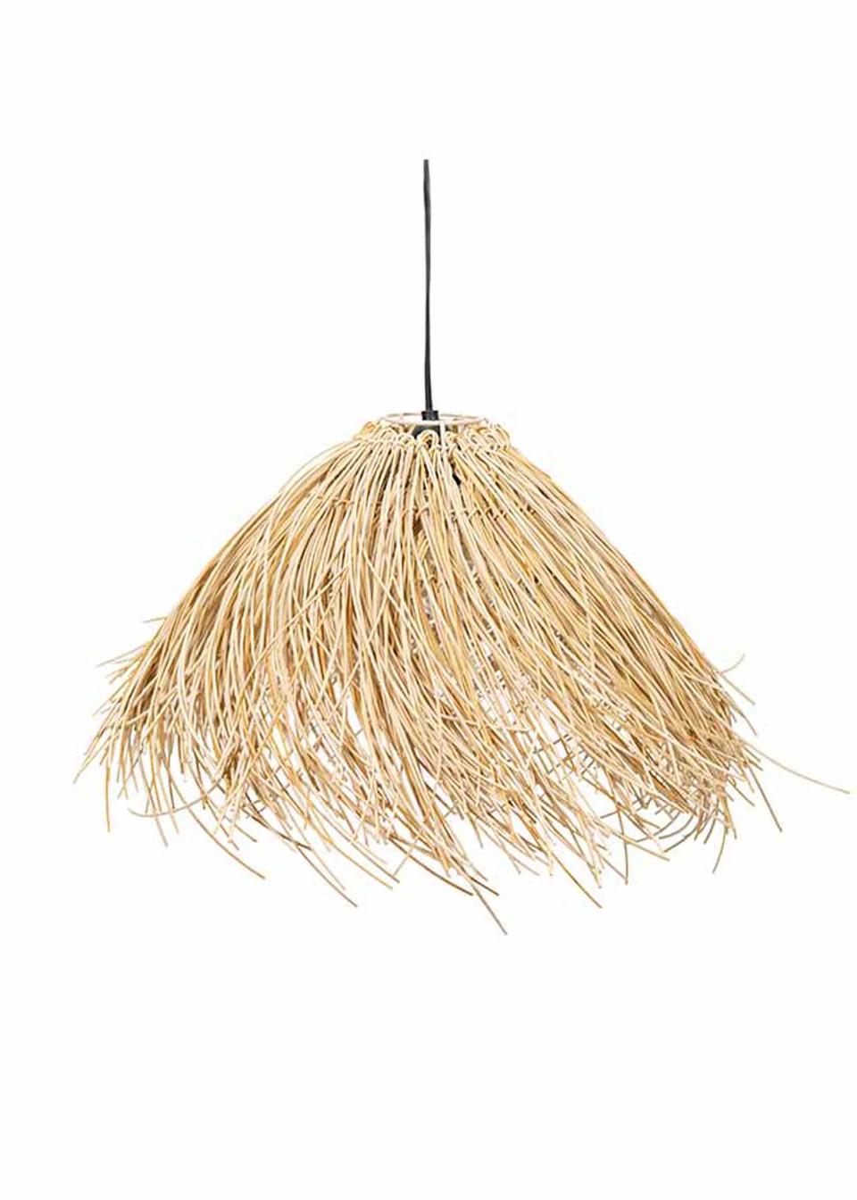 ValueLights Solar Natural Grass Outdoor Pendant Light With Integrated LED's (18cm x 60cm x 60cm)
