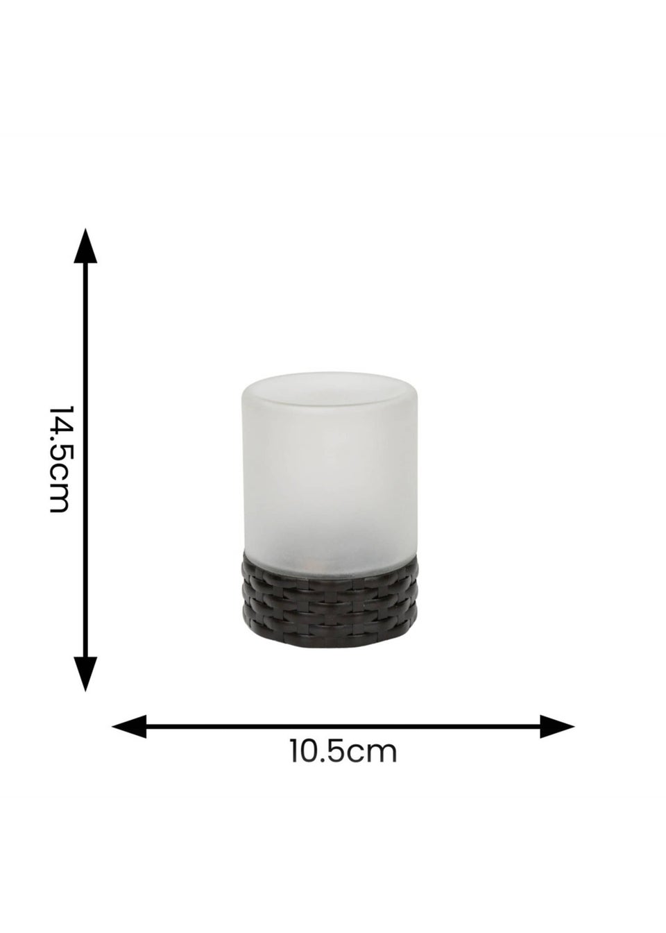 ValueLights Solar Frosted Outdoor Table Lamp With Integrated LED's (14.5cm x 10.5cm x 10.5cm)