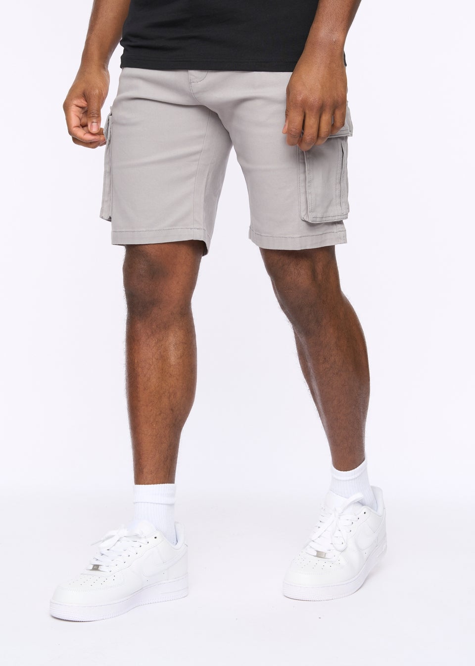 Crosshatch Grey Frentons Cargo Shorts