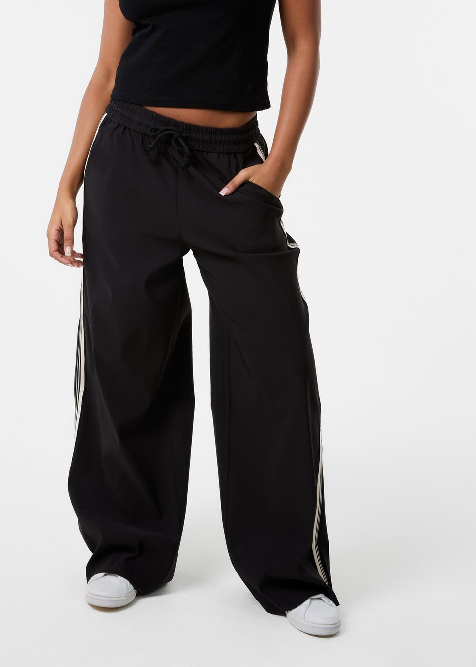 Pink Vanilla Black Stripe Tracksuit Bottoms