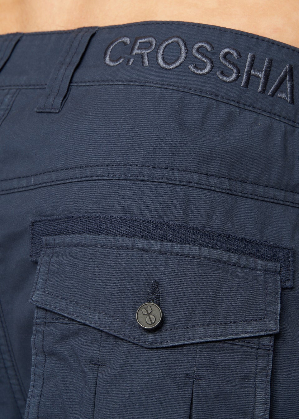 Crosshatch Navy Kyron Cargo Shorts
