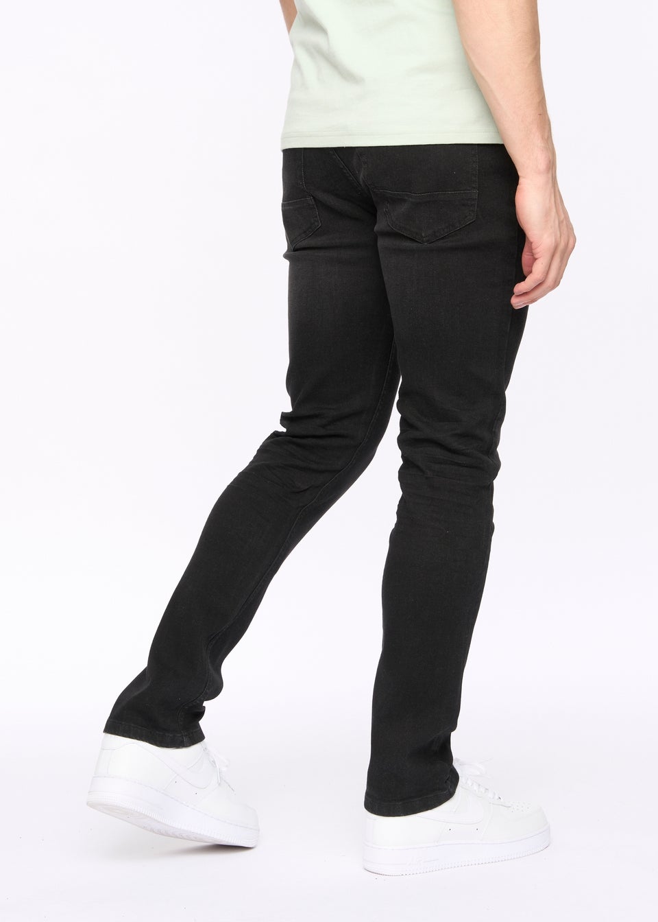 Crosshatch Black Wash Malcolm Slim Fit Jeans