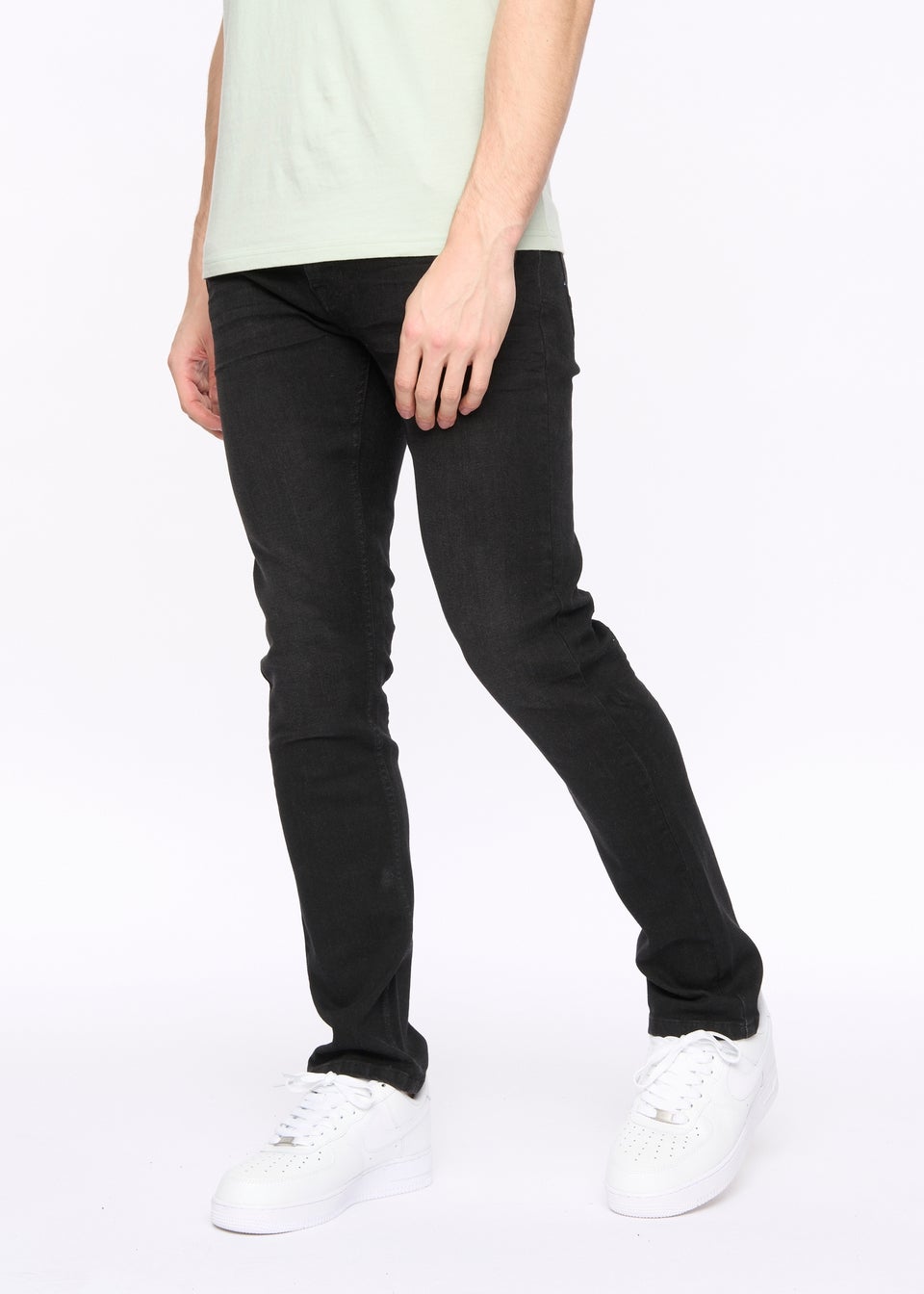 Crosshatch Black Wash Malcolm Slim Fit Jeans