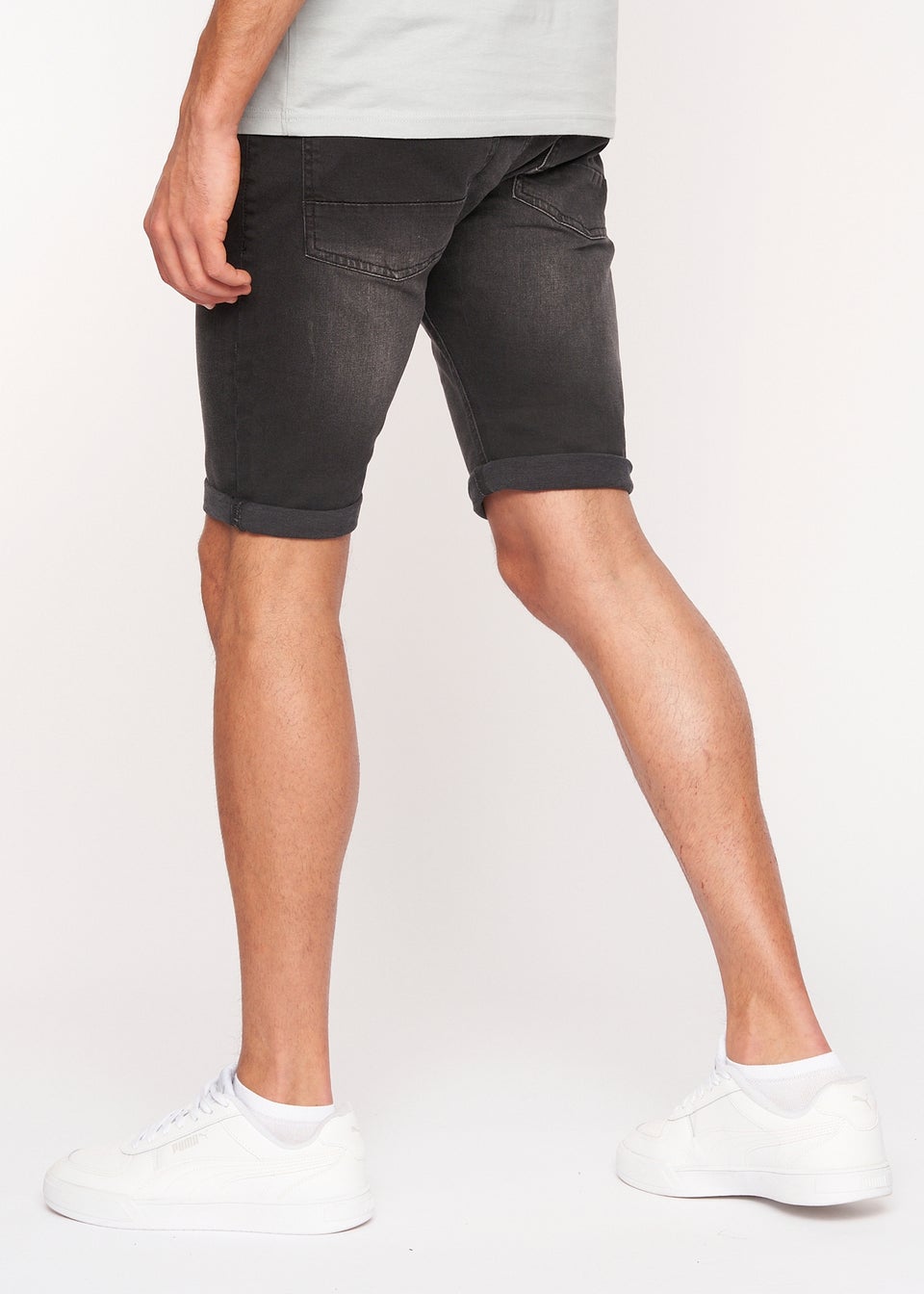 Crosshatch Black Reestier Denim Shorts