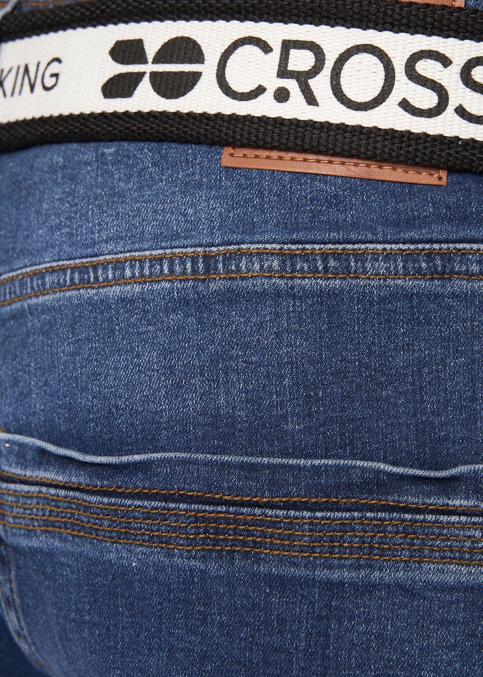 Crosshatch Mid Wash Reestier Denim Shorts
