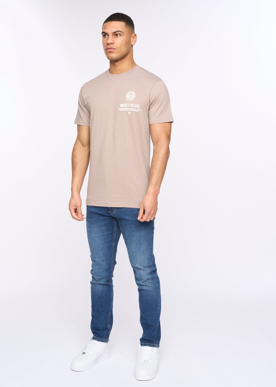 Henleys Taupe Henstamp T-Shirt