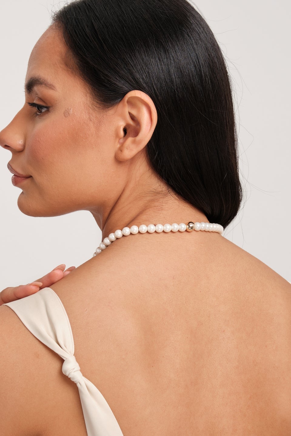 Jon Richard Gold Plated Magnetic Pearl Necklace