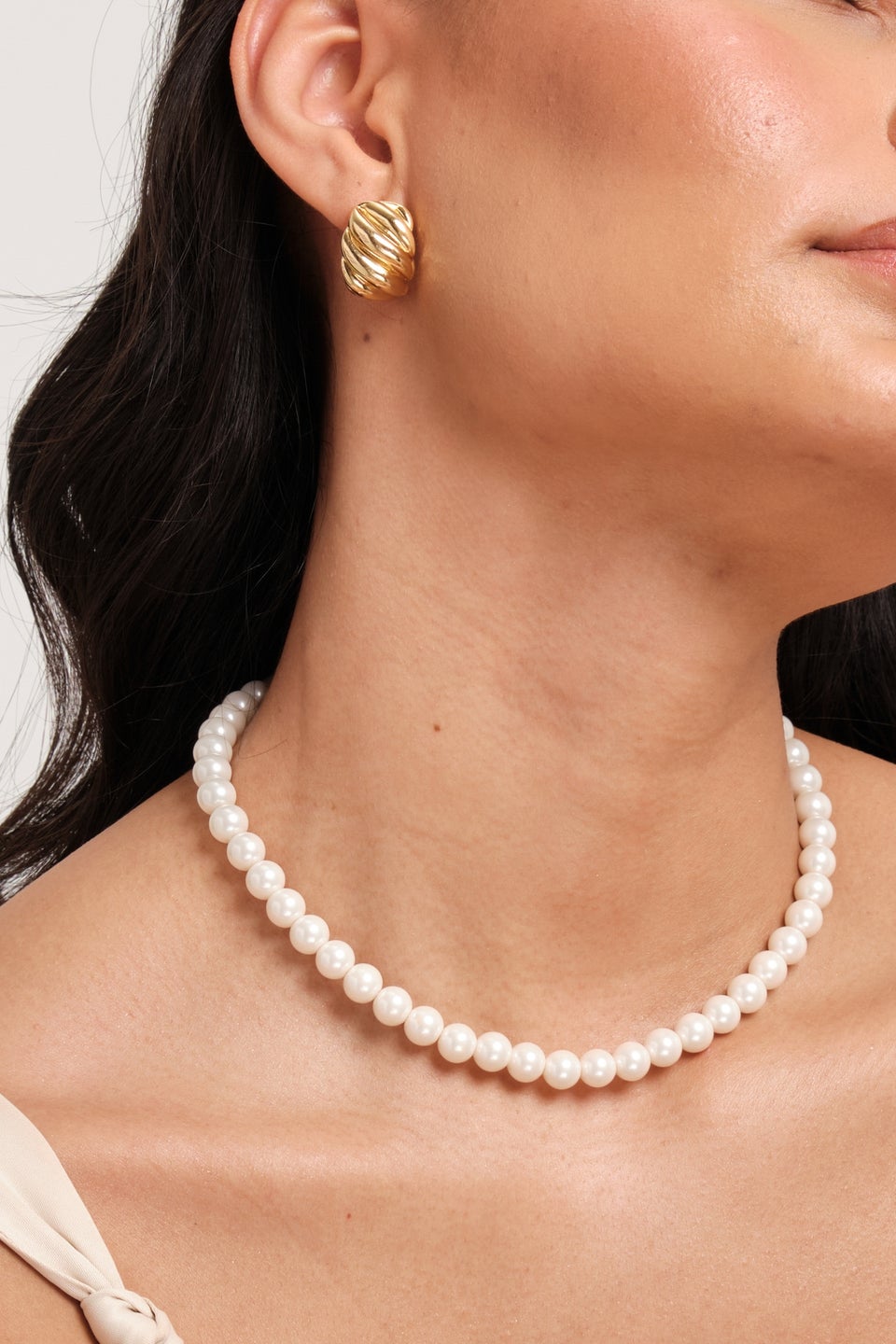 Jon Richard Gold Plated Magnetic Pearl Necklace