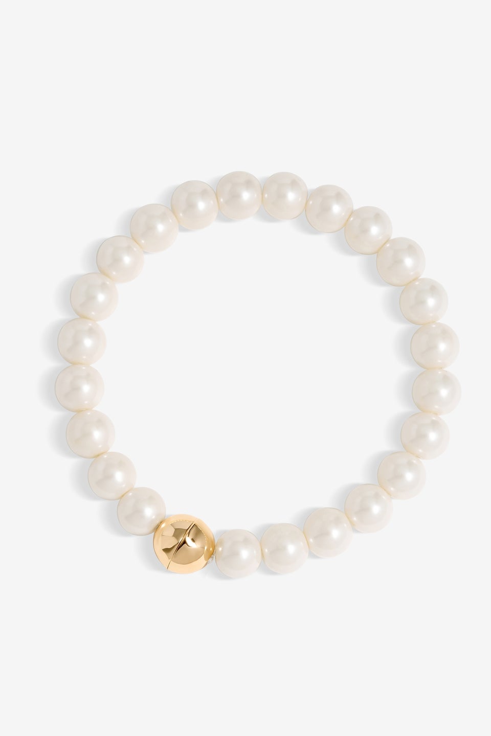 Jon Richard Gold Plated Magnetic Pearl Bracelet