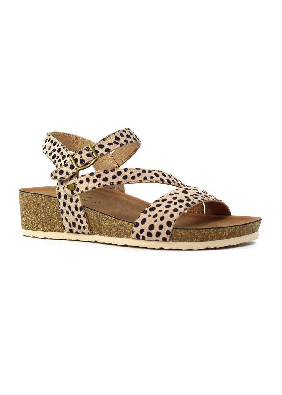 Lunar Leopard Muster Wedge Sandal