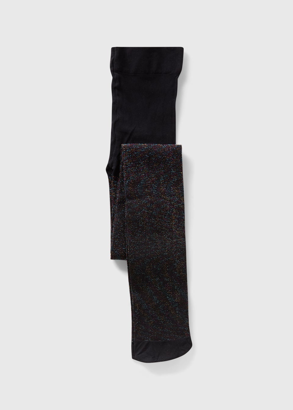 Girls Black Sparkle Tights (2-11yrs)