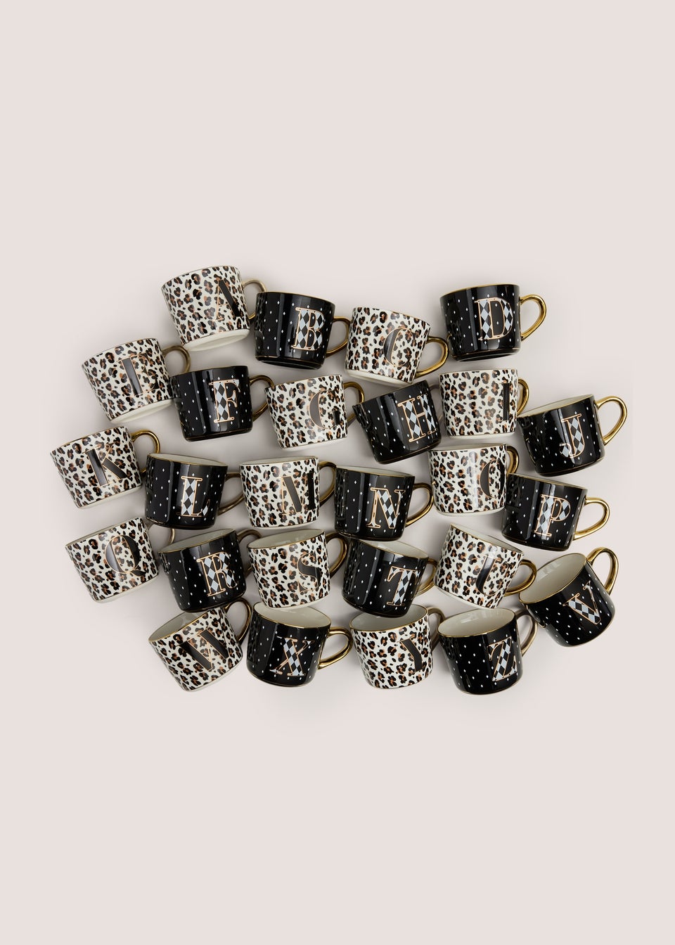 Mono Leopard A-Z Mug