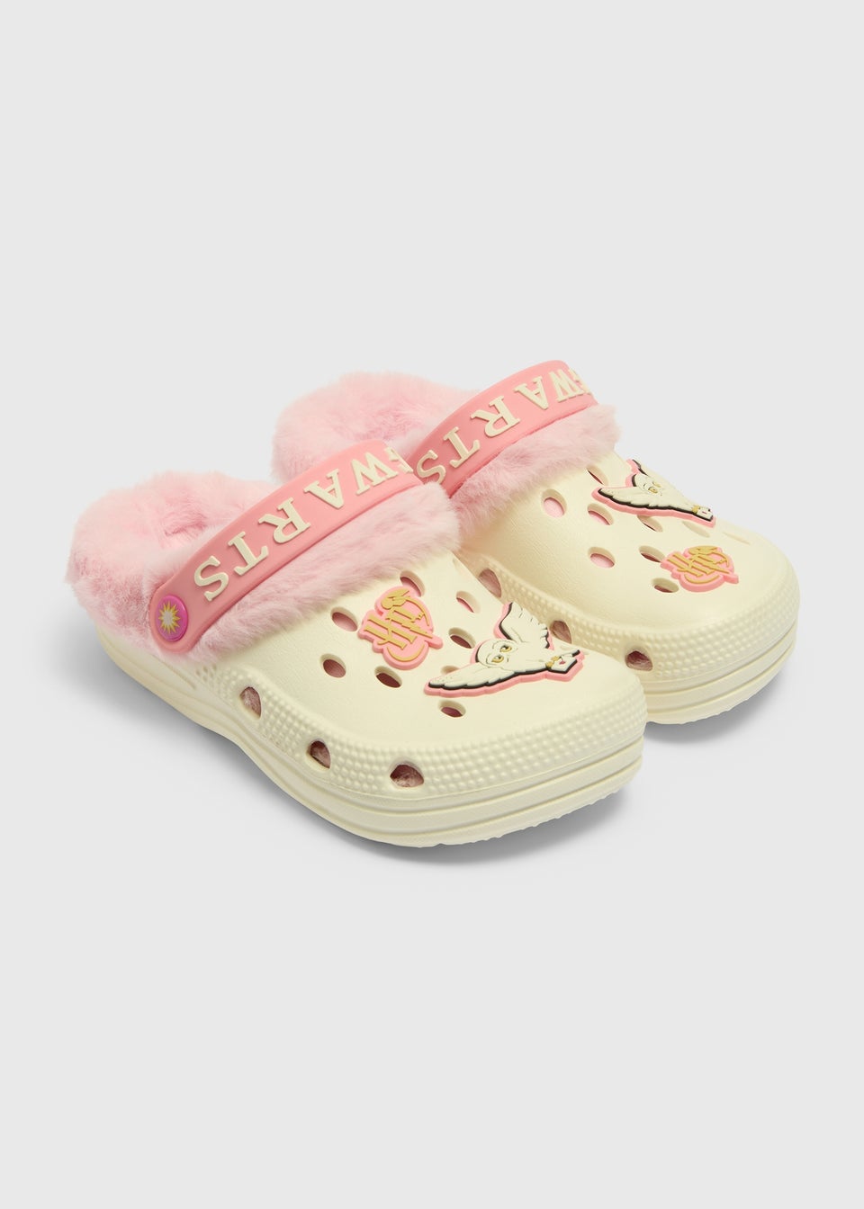 Harry Potter Girls Cream Warm Lined Clogs (Younger 8/9-Older 12/13)