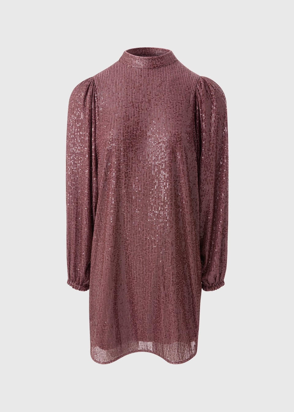 Et Vous Mauve Sequin Batwing Mini Dress