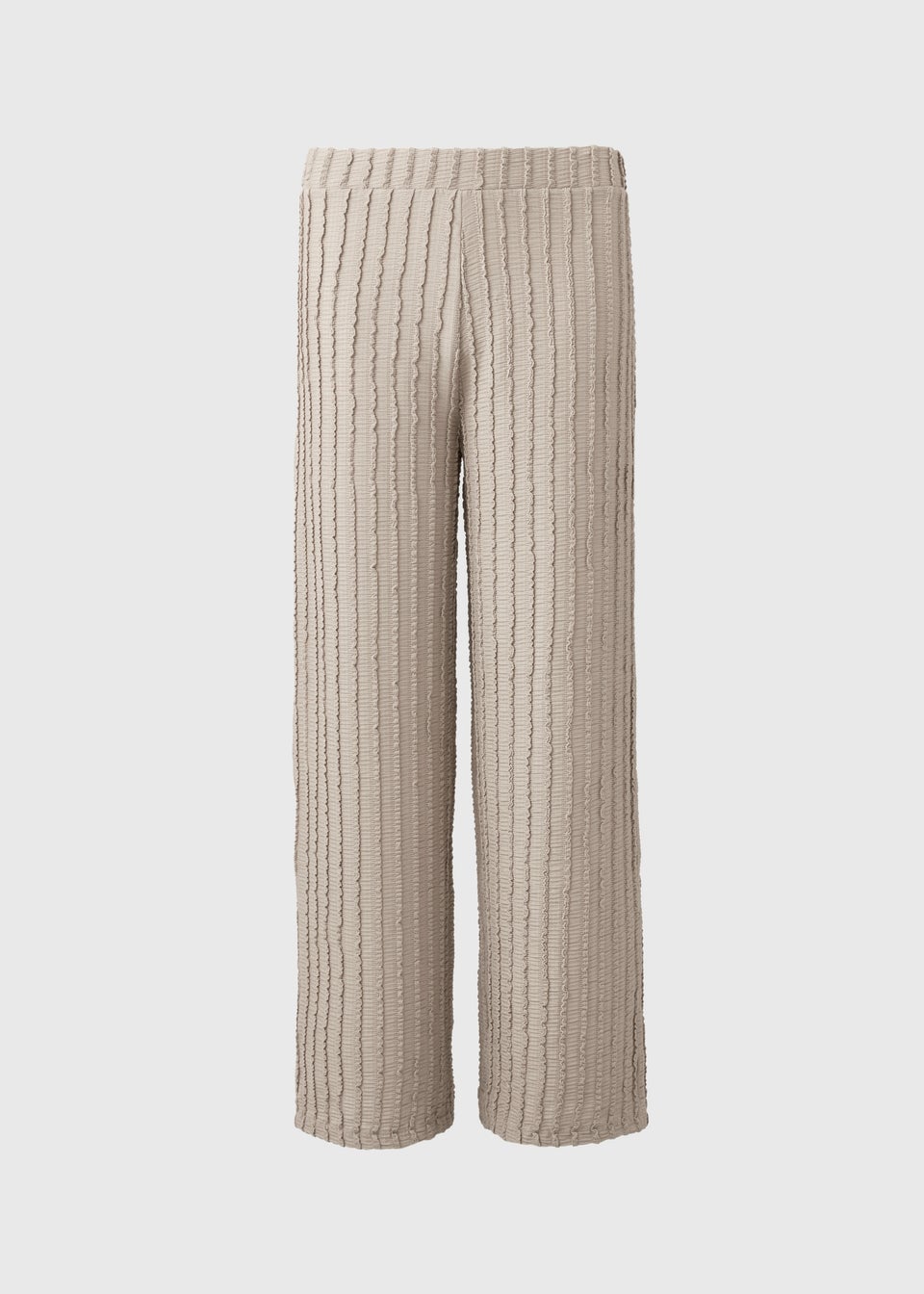 Stone Textured Wide Leg Trousers