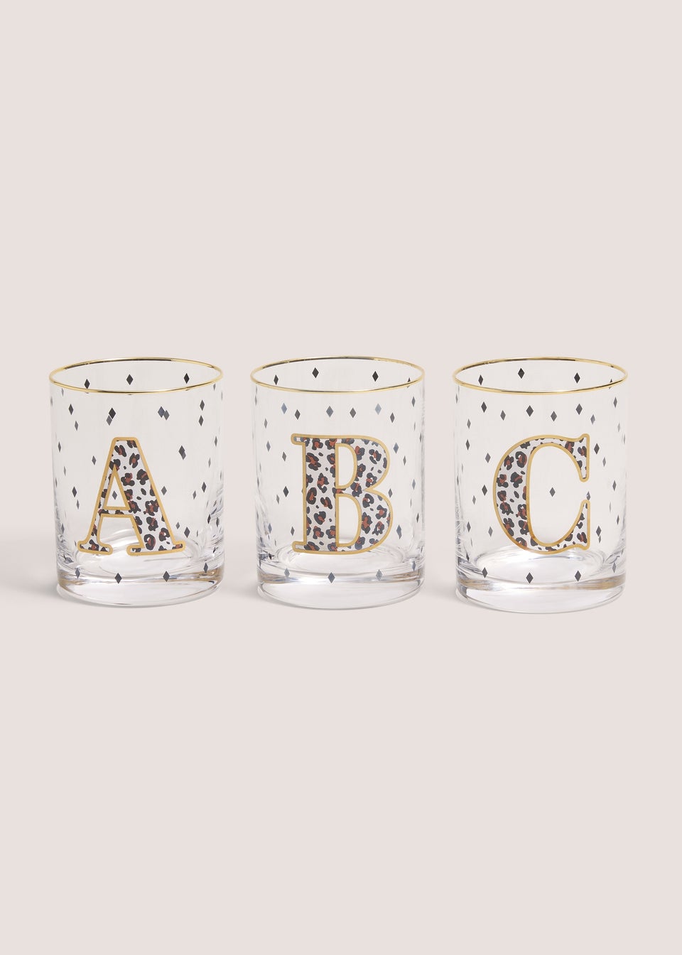 Clear Leopard A-Z Glass