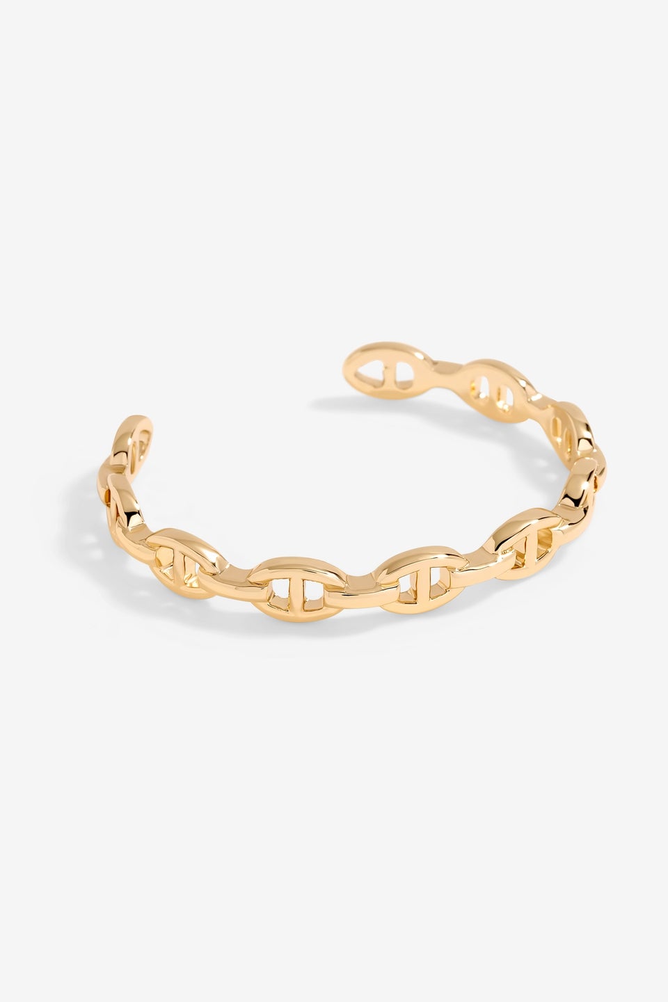 Jon Richard Gold Plated Polished Link Cuff