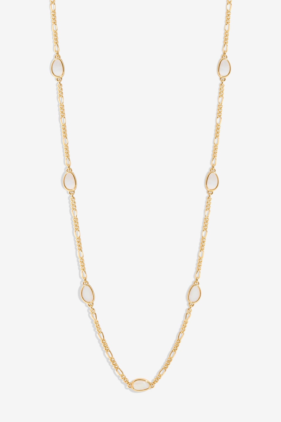 Jon Richard Gold Plated Chain & Shell Station Necklace