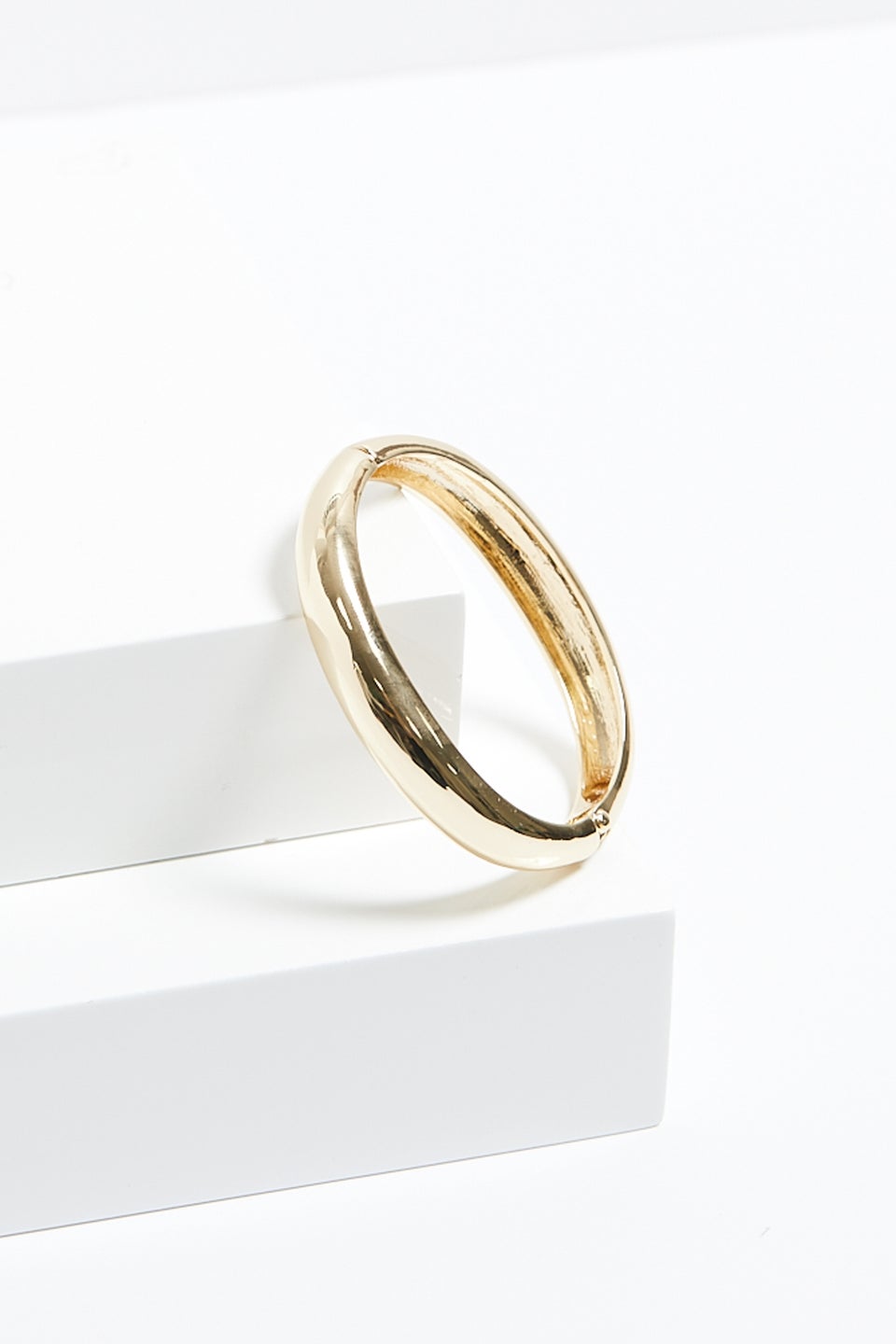 Jon Richard Gold Plated Dome Polished Bangle