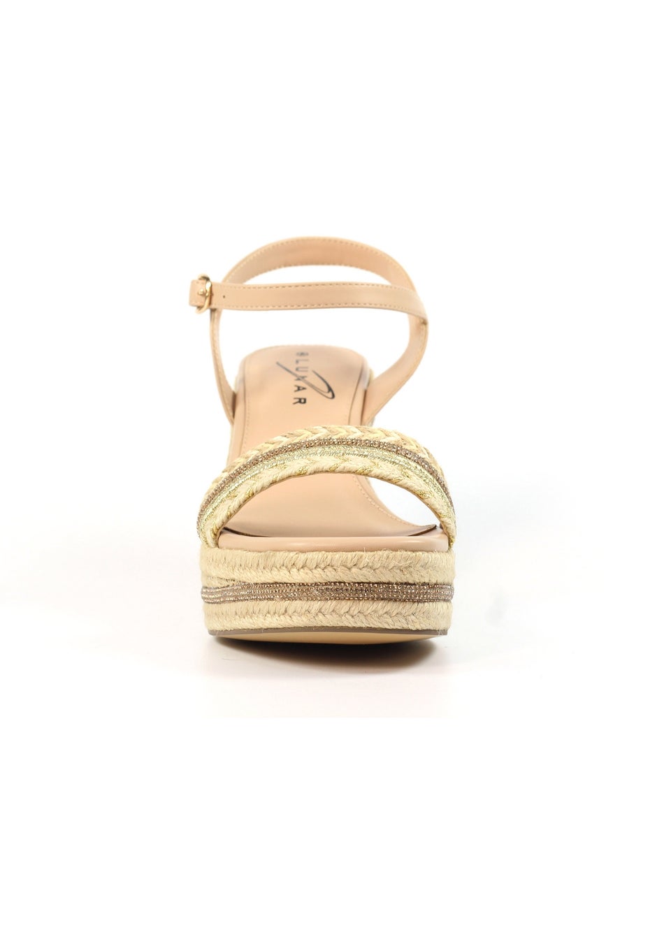 Lunar Beige Amanda Wedge Sandal